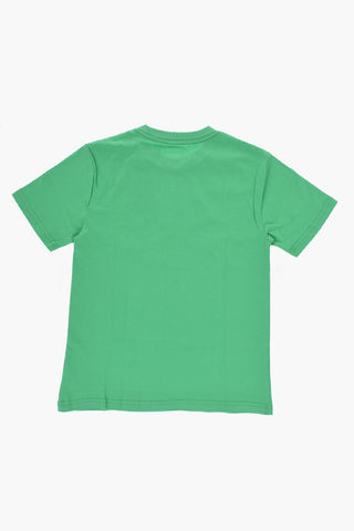 T-shirt Girocollo in Cotone con Ricamo Logo