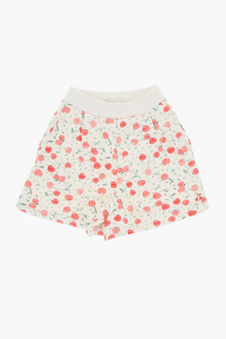All Over Cherry Printed Cotton CORNELIA Shorts