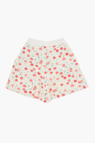 All Over Cherry Printed Cotton CORNELIA Shorts