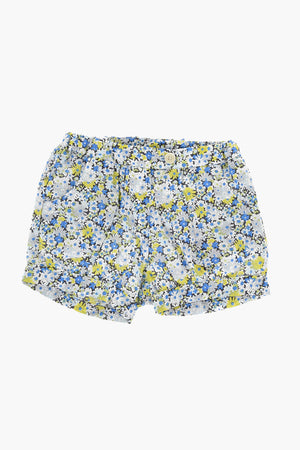 Shorts in Cotone a Motivo Floreale 