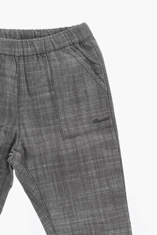 2-Pocket Casual Pants with Embroidery