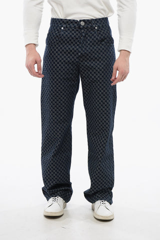 Loose-fit Denims with Monogrammed Motif