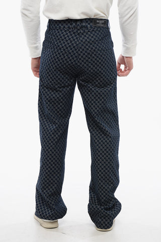 Loose-fit Denims with Monogrammed Motif