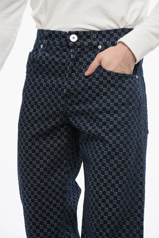 Loose-fit Denims with Monogrammed Motif