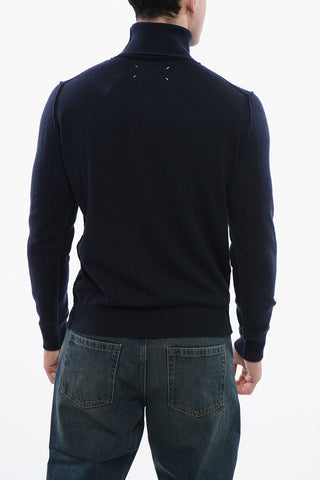 MM4 Pullover a Collo Alto in Puro Cashmere