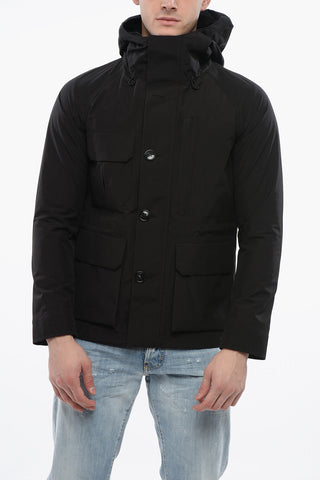 Hooded GTX Windbreaker With Utility Pockets