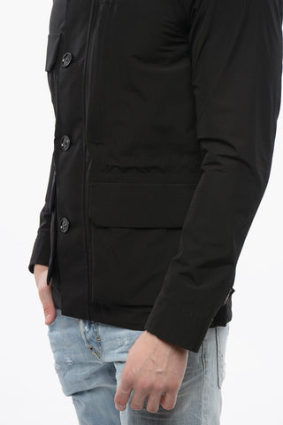 Hooded GTX Windbreaker With Utility Pockets