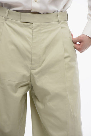 Pantaloni Palazzo ad 1 Pince in Misto Cotone