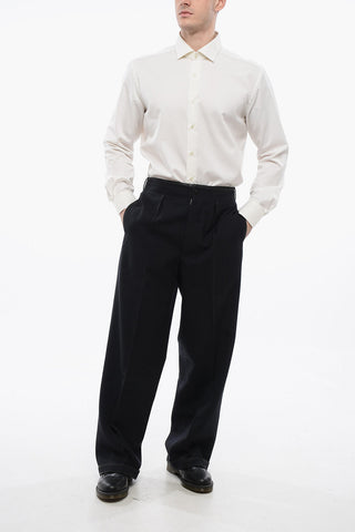 MM1 Wool Straight Fit Pants with Martingales