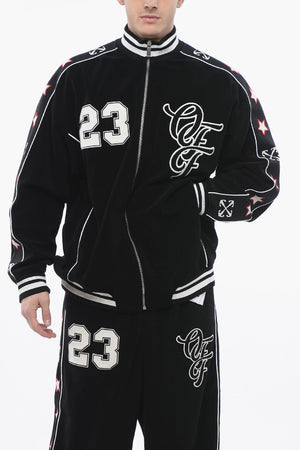 Track-Sweatshirt NATLOVER VARSITY aus Frottee mit Tape-Details