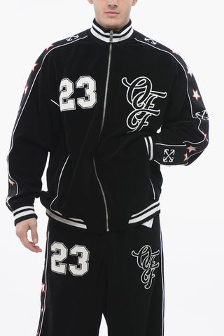 Track-Sweatshirt NATLOVER VARSITY aus Frottee mit Tape-Details