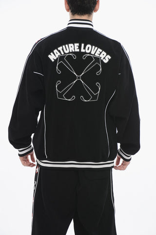Track-Sweatshirt NATLOVER VARSITY aus Frottee mit Tape-Details