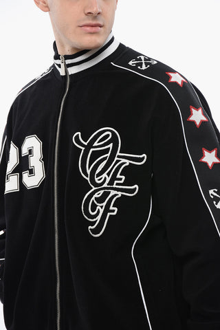 Track-Sweatshirt NATLOVER VARSITY aus Frottee mit Tape-Details