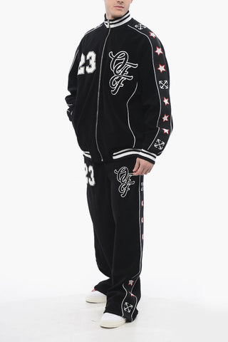 Track-Sweatshirt NATLOVER VARSITY aus Frottee mit Tape-Details