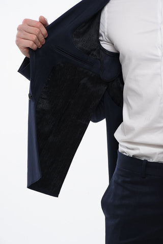 Blazer in Misto Lana Vergine SHIBORI con Design Jacquard
