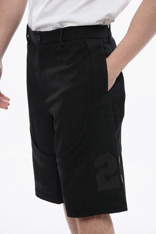 Shorts Varsity Con Ricamo