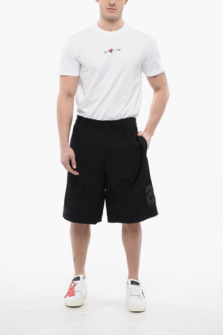 Shorts Varsity Con Ricamo