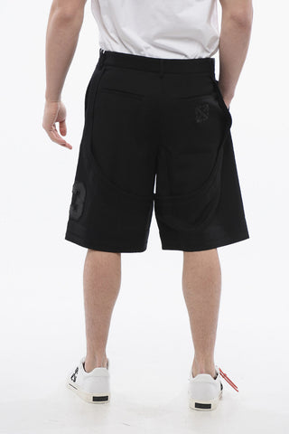 Shorts Varsity Con Ricamo