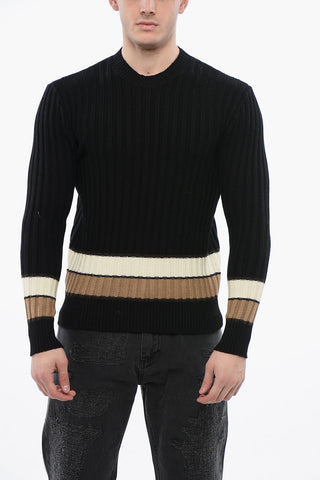 Maglione In Lana A Costine
