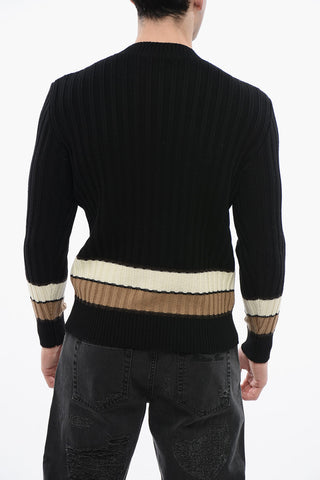 Maglione In Lana A Costine