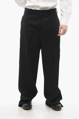 Pantaloni Loose Fit con Chiusura Nascosta