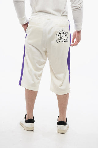 DIOR X ERL Acetate 47 Shorts with Contrasting Bands