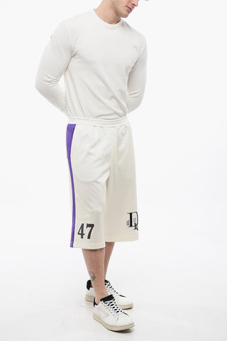 DIOR X ERL Acetate 47 Shorts with Contrasting Bands