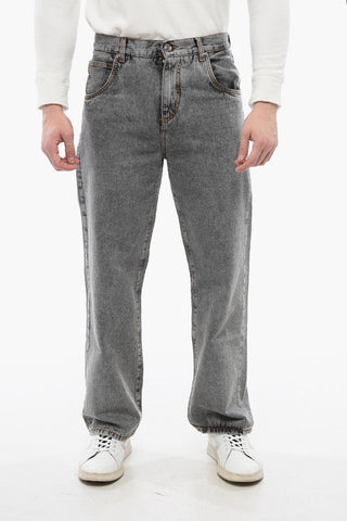 Jeans Straight Fit in Denim Stone Wash 23cm