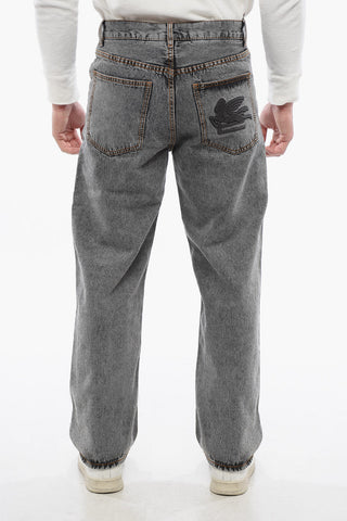 Jeans Straight Fit in Denim Stone Wash 23cm