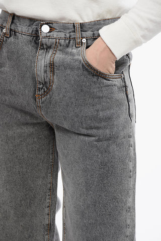 Jeans Straight Fit in Denim Stone Wash 23cm