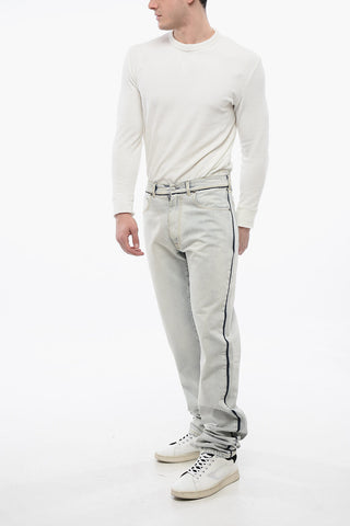 MM1 Cotton Slim Fit Denims with Contrasting Details 17cm