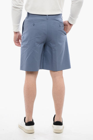 Pleated Straight-Fit Shorts