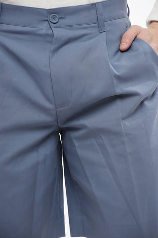 Pleated Straight-Fit Shorts