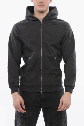 Brushed Cotton Zipped Hoodie