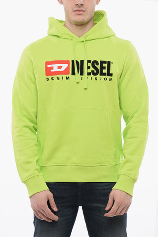 Brushed Hooded Sweatshirt with Embroidered Logo