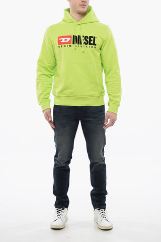 Brushed Hooded Sweatshirt with Embroidered Logo