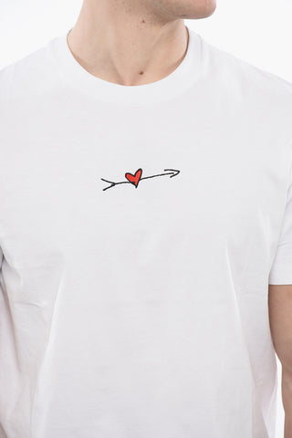 T-Shirt Girocollo CUPID in Cotone con Ricamo