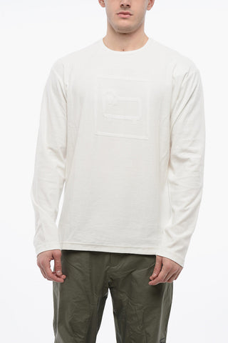 T-shirt A Maniche Lunghe Con Logo Ton-sur-Ton