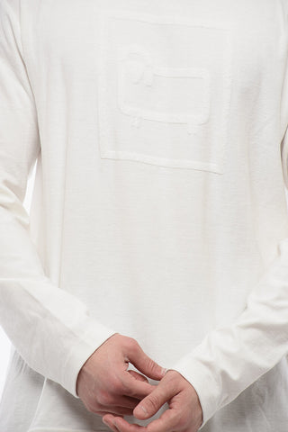 T-shirt A Maniche Lunghe Con Logo Ton-sur-Ton