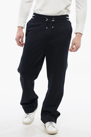Joggers in Misto Cotone con Patch Logo