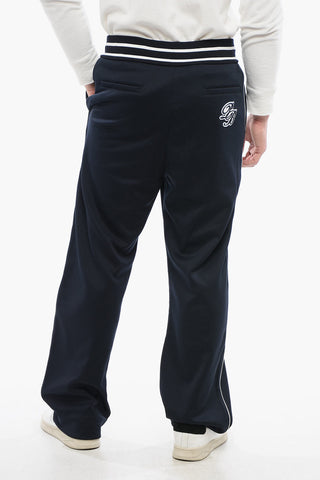 Joggers in Misto Cotone con Patch Logo
