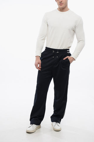 Joggers in Misto Cotone con Patch Logo