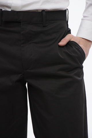 3-Pocketed Tech Cotton Suit with Notch Lapel