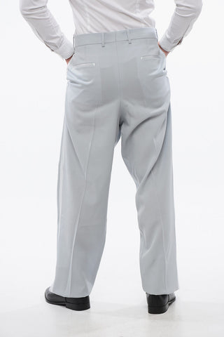 Wool Trousers With Double Pleats