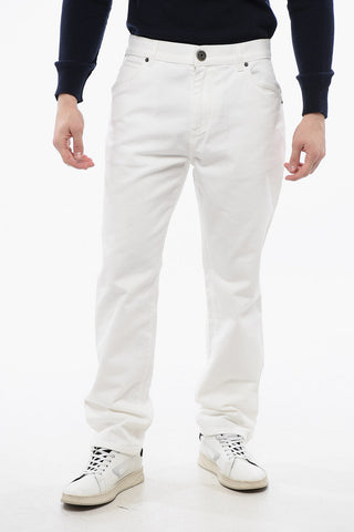 Straight Jeans With Tone-on-Tone Embroidered Logo