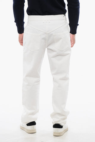 Straight Jeans With Tone-on-Tone Embroidered Logo