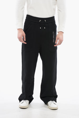 Wide-Leg Joggers with Logo