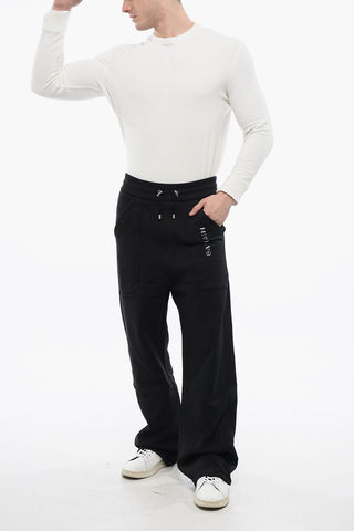 Wide-Leg Joggers with Logo