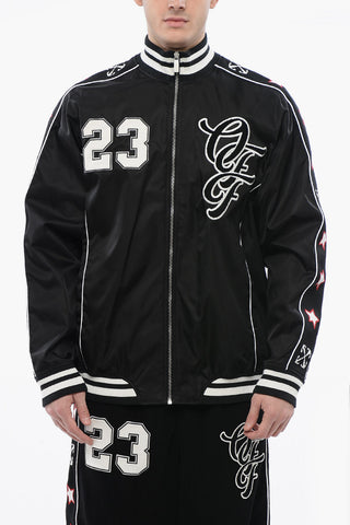 Bomber NATLOVER VARSITY in Nylon con Logo in Applicazione