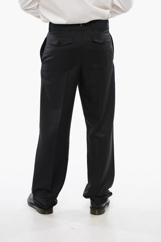 Mohair-Blend Four-Pocket Trousers